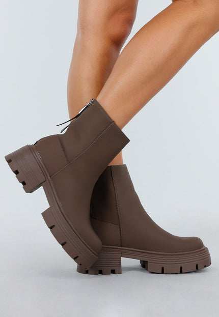 OP=OP.41.NL Bruine Enkelhoge Laarzen