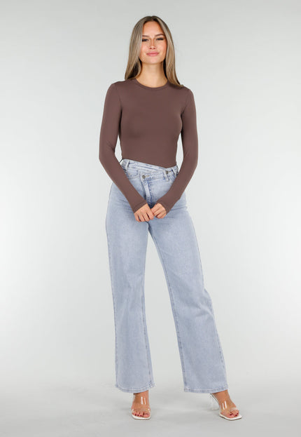 NEW030925 Skins Bruine Stretch Bodysuit