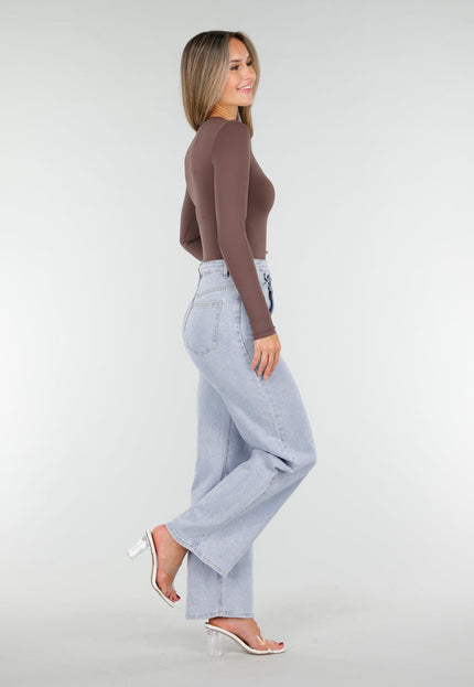 NEW030925 Skins Bruine Stretch Bodysuit