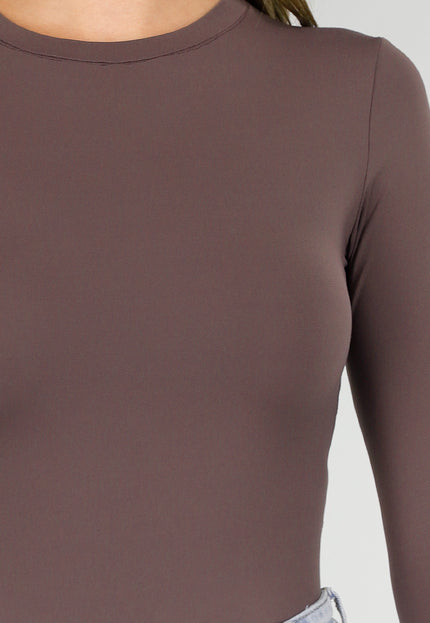 NEW030925 Skins Bruine Stretch Bodysuit