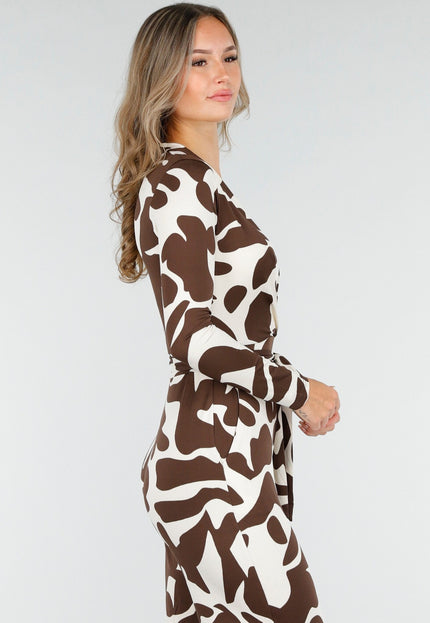 NEW030925 Bruine Stretch Jumpsuit