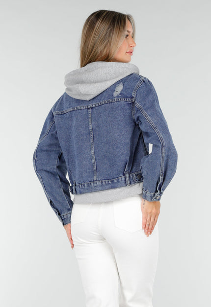 OP=OP.AV.09 Denim Jas met Capuchon