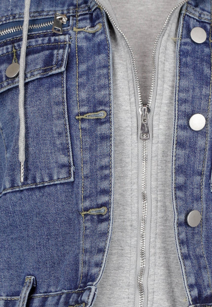 OP=OP.AV.09 Denim Jas met Capuchon