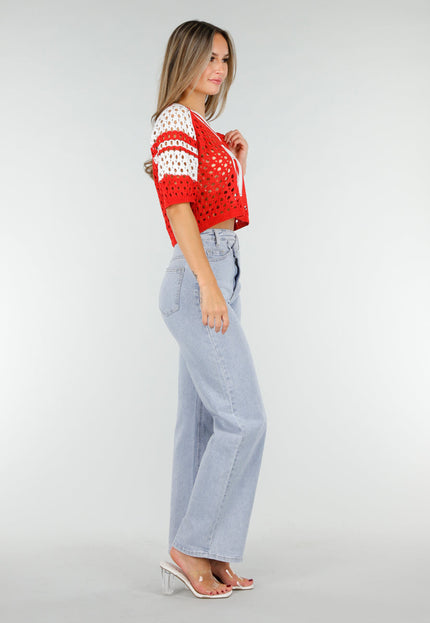 OP=OP.AV.09 Gehaakte Jersey Crop Top