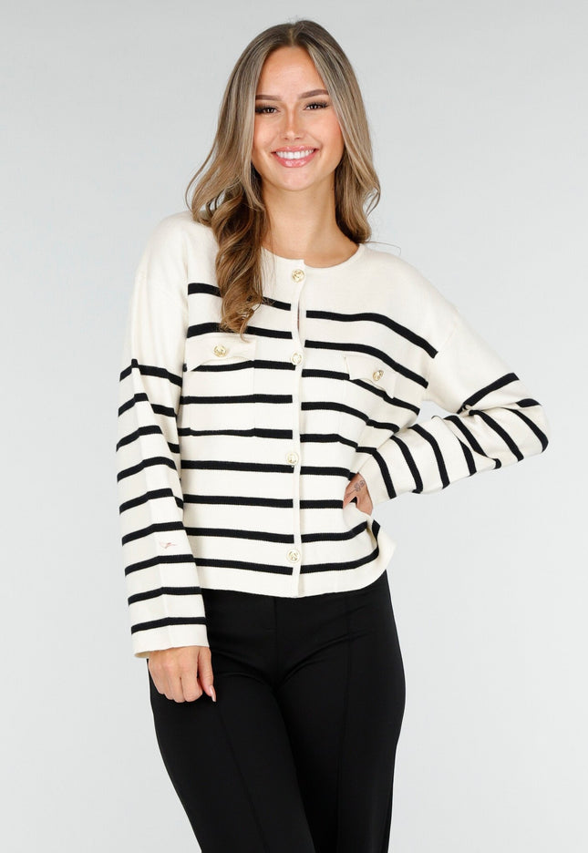 OP=OP.AV.10 Gestreept Stretch Vest