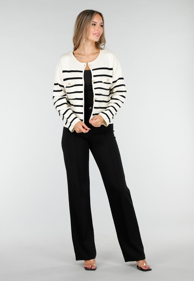 OP=OP.AV.10 Gestreept Stretch Vest