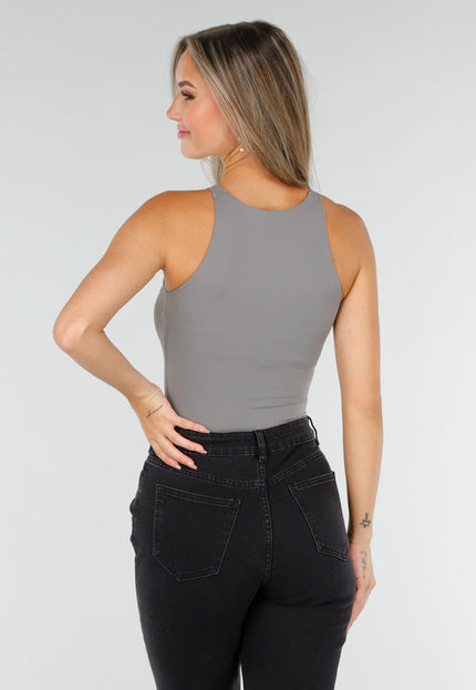 NEW030925 Grijze Stretch Bodysuit
