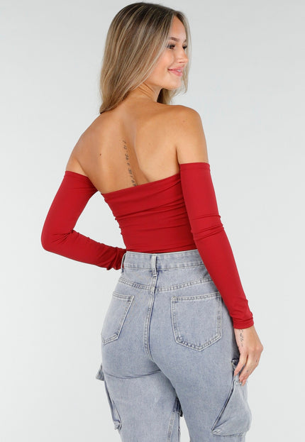 NEW030925 Rode Off Shoulder Top