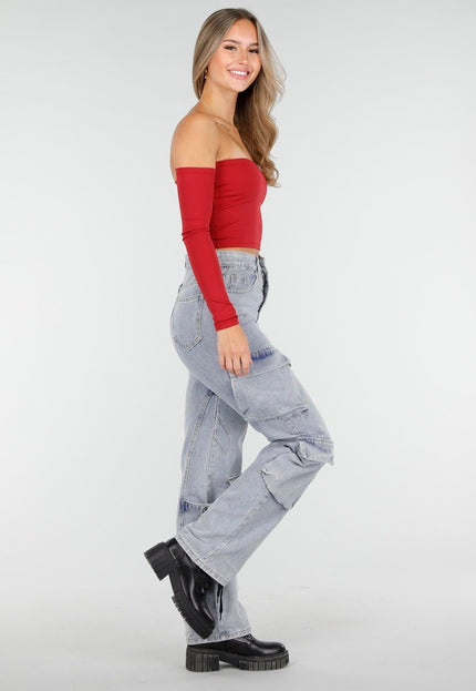 NEW030925 Rode Off Shoulder Top