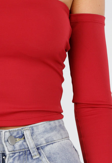 NEW030925 Rode Off Shoulder Top