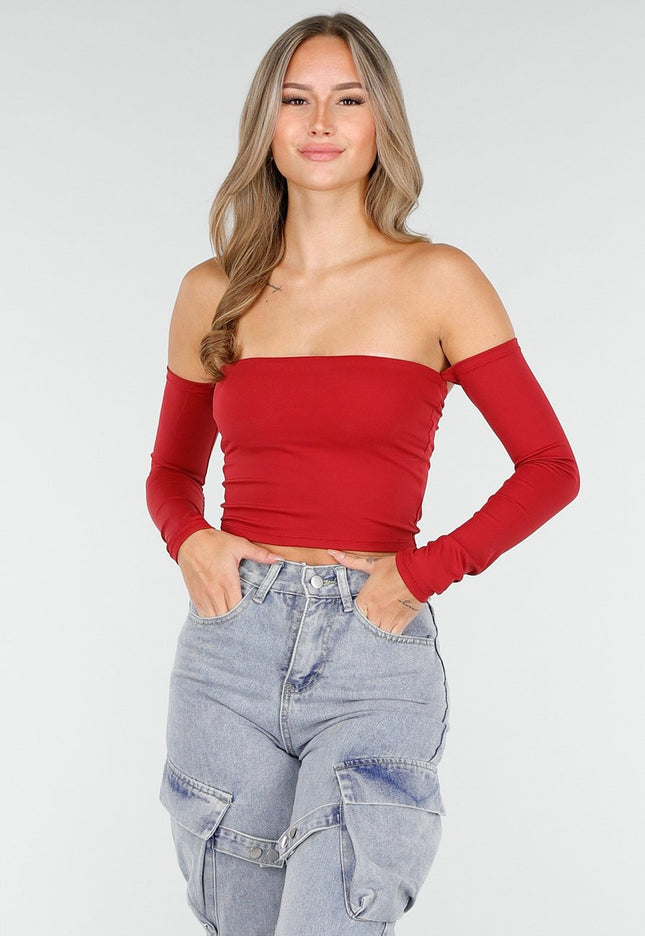 NEW030925 Rode Off Shoulder Top