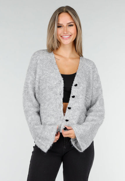 NEW030925 Lichtroze Vest met Hartknopen