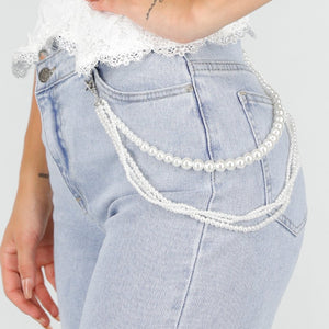 NEW030925 Witte Parel Broekketting