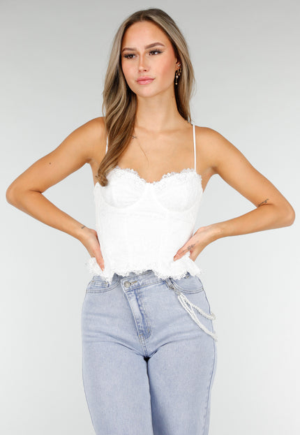 NEW030925 Witte Parel Broekketting