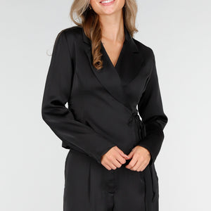 OP=OP.03.R Zwarte Wrap Blazer