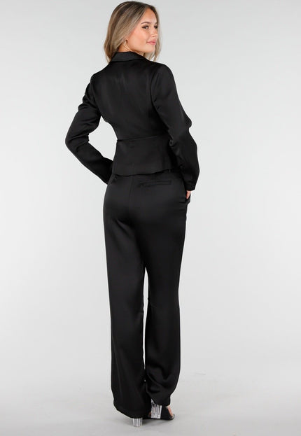 OP=OP.03.R Zwarte Wrap Blazer