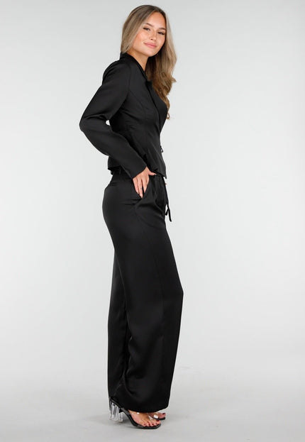 OP=OP.03.R Zwarte Wrap Blazer