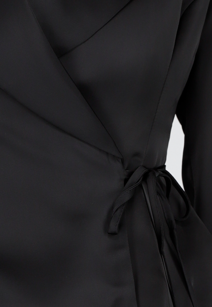 OP=OP.03.R Zwarte Wrap Blazer