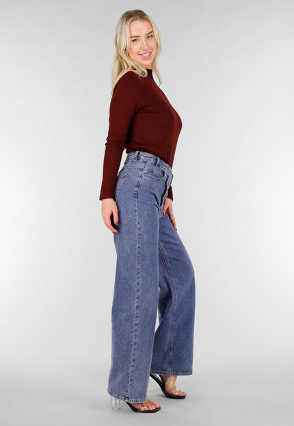 NEW031225 Bordeaux Lange Mouwen Stretch Top