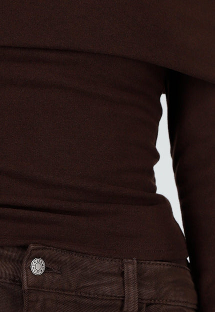 NEW031225 Bruine Off Shoulder Top