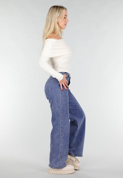 NEW031225 Off Shoulder Stretch Top Ecru