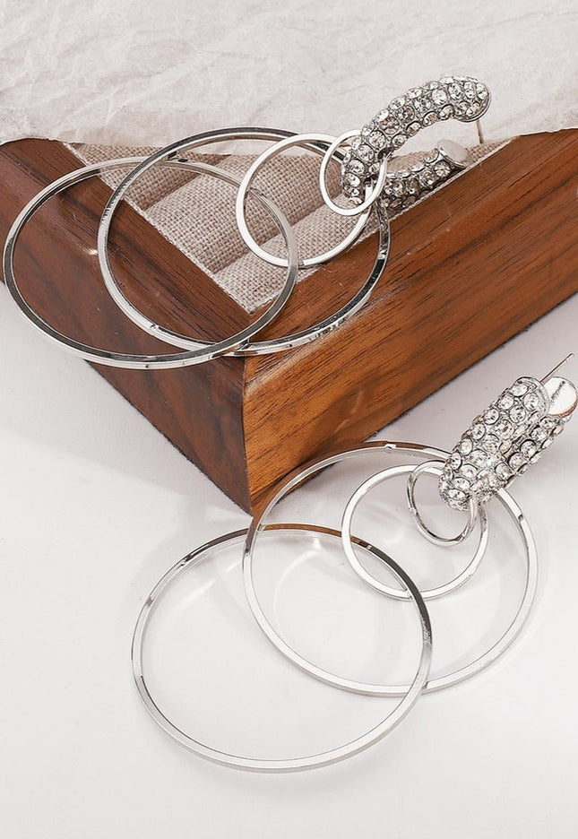 NEW031225 Oorringen met Strass