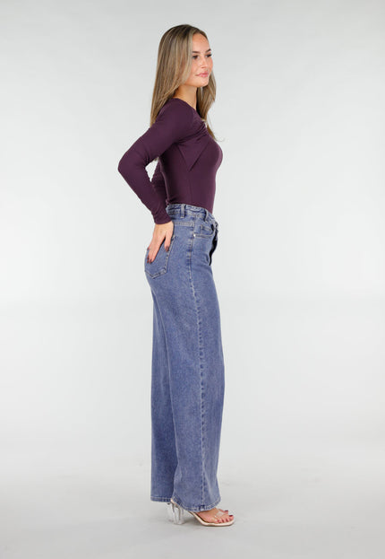 NEW031225 Paarse Cut Out Top