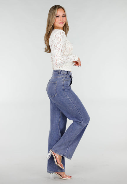 Witte Kanten Wrap Top