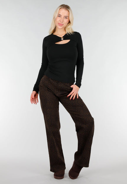 NEW031225 Zwarte Cut Out Top