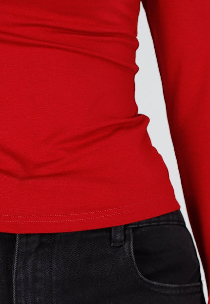 NEW040226 Bordeauxrode One Shoulder Top