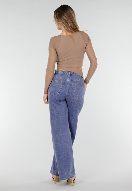 NEW040226 Bruine Mesh Sporttop met Pads