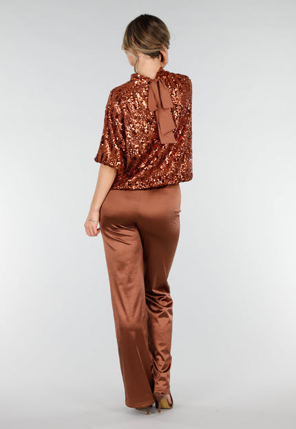 NEW040226 Bronzen Pailletten Top