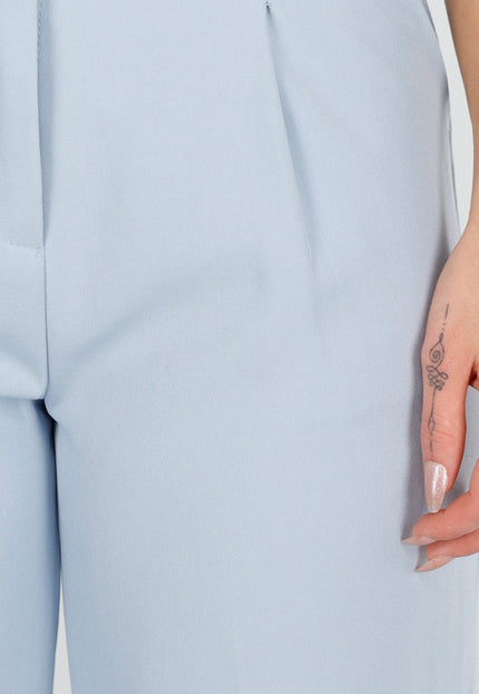 NEW040226 Lichtblauwe Pantalon met Rechte Pijpen