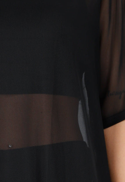 NEW040226 Mesh T-Shirt Dress