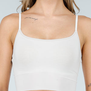 NEW040226 Witte Bh Top met Pads