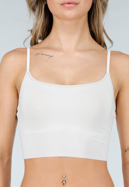 NEW040226 Witte Bh Top met Pads