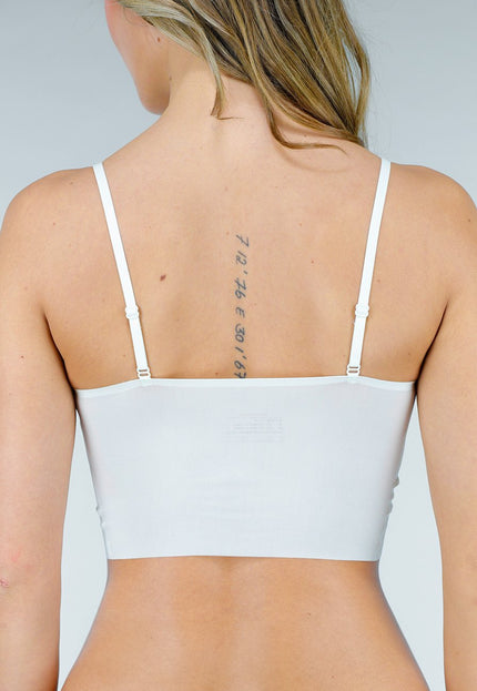 NEW040226 Witte Bh Top met Pads