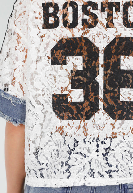 NEW040226 Witte Kanten Denim Set