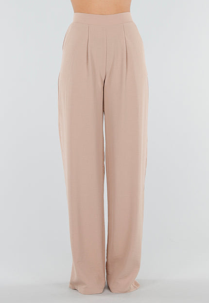 NEW040326 Beige Linnenlook Tall Pantalon