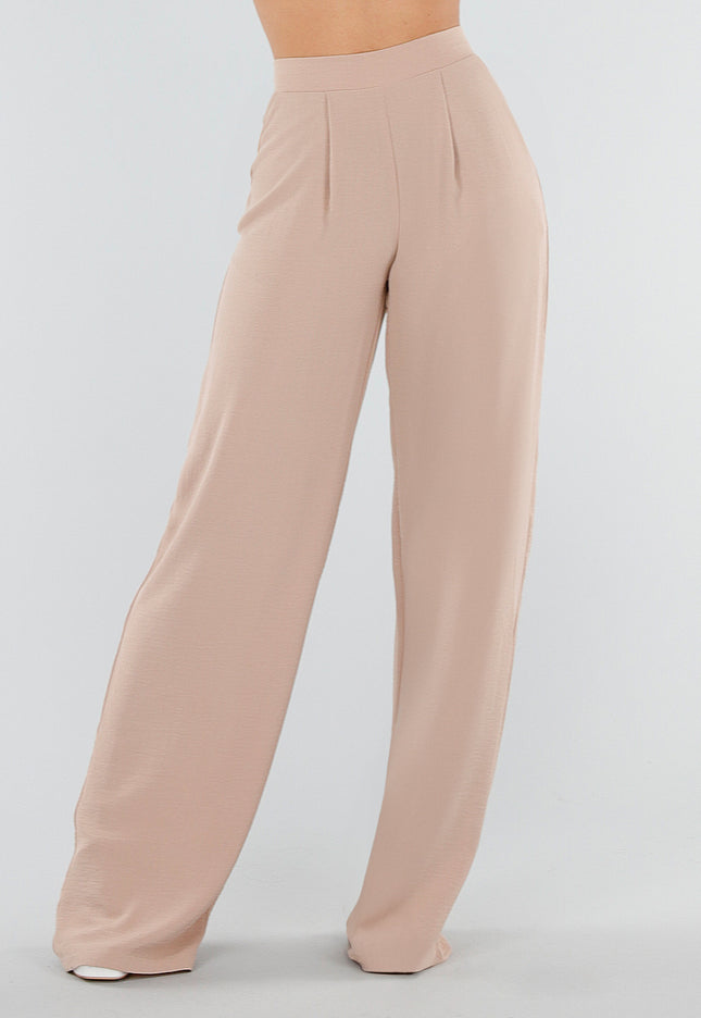 NEW040326 Beige Linnenlook Tall Pantalon