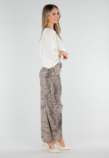 NEW040326 Crème Cropped Top met Vleermuismouwen