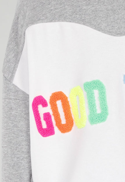 NEW040326 Grijze Good Vibes Sweater