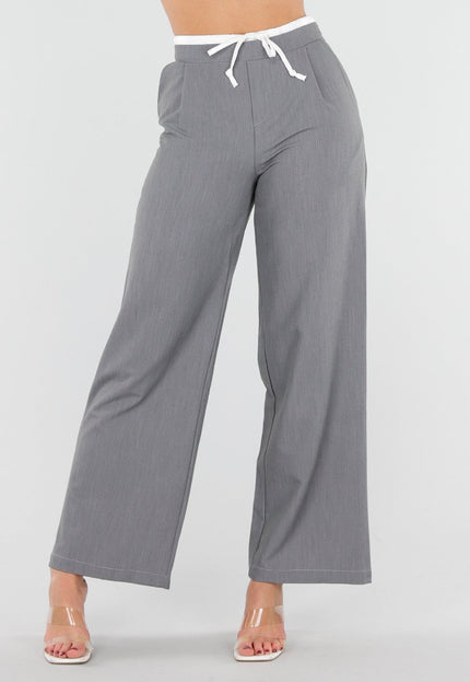 NEW040326 Grijze Pantalon met Stretch