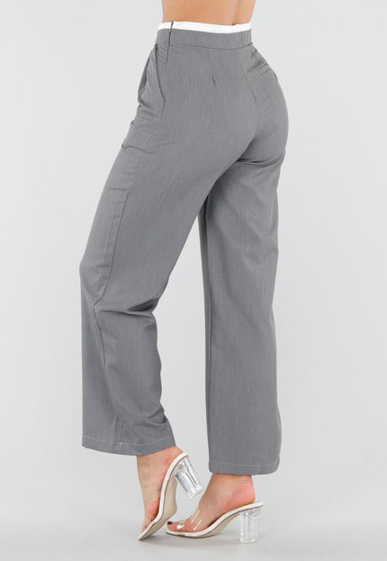 NEW040326 Grijze Pantalon met Stretch