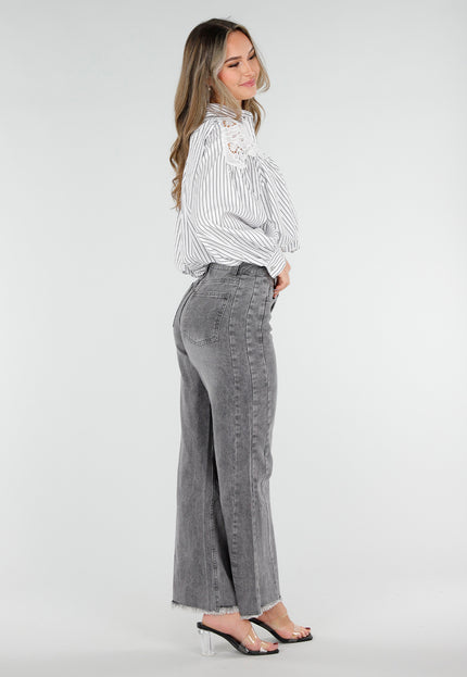 NEW040326 Grijze Straight Leg Jeans