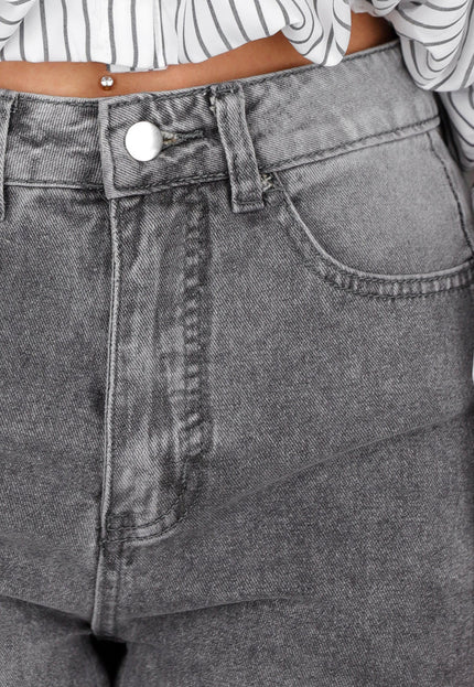NEW040326 Grijze Straight Leg Jeans