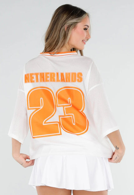 NEW040326 Oranje Netherlands Jersey Top