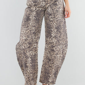 NEW040326 Panterprint Balloon Jeans