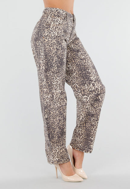 NEW040326 Panterprint Balloon Jeans