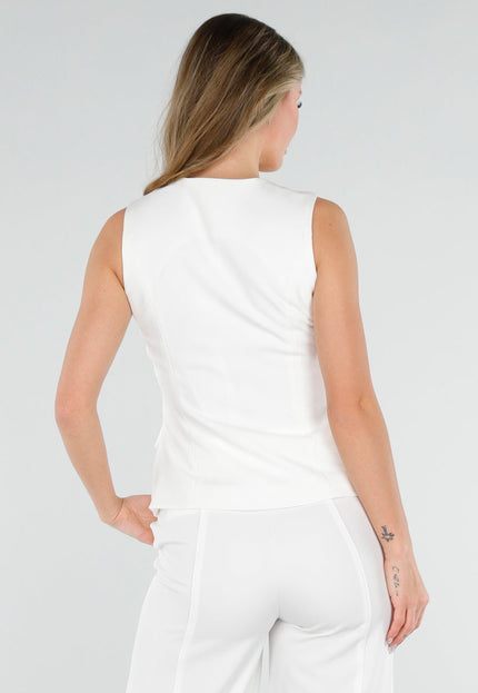 NEW040326 Witte Gilet Top